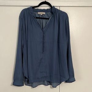 Loft blue blouse